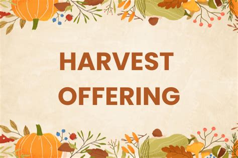 harvest offering